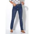 Straight-Jeans TONI "BE LOVED", Damen, Gr. 40, N-Gr, blau (blau used), Denim/Jeans, Obermaterial: 89% Baumwolle, 8% Polyester, 3% Elasthan, unifarben, casual, straight fit normal, Jeans