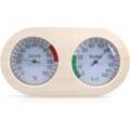 Saunathermometer - Hygrometer aus Holz: Saunamessstation, Klimamesser, 2 in 1 Saunazubehör mit Thermometer, Hygrometer, - Shining House