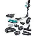 BOSCH Akku-Stielstaubsauger "Unlimited 7 ProHygienic Aqua BSS712XHYG, 2in1 Saugen & Wischen", weiß, B:25,2cm H:130cm T:20,4cm, Akkusauger, HEPA Filter, rotierende Wischpads, 2 Akkus, Schnellladegerät