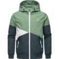 Outdoorjacke RAGWEAR "Renad" Gr. 4XL (60), grau (dunkelgrau) Herren Jacken Ultraleichte wasserdichte Übergangsjacke mit Kapuze