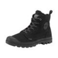 Winterboots PALLADIUM "PAMPA HI ZIP WL W", Damen, Gr. 37,5, schwarz, Leder, sportlich, Schuhe, Winterschuhe, Schnürboots, Winterstiefel, Snowboots, gefüttert