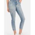 RECOVER pants Slim-Jeans Damen Baumwolle, hellblau