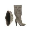 Zara Damen Stiefel, grau, Gr. 37