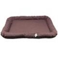 Hundebett Tierbett Hundematratze dunkelbraun 100 x 120 cm