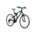 Mountainbike Fully 26'' Zodiac Schwarz-Rot RH 48 cm