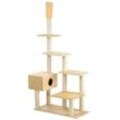 Katzen Kratzstamm Big House rh. beige