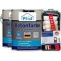 Premium Betonfarbe Sockelfarbe Bodenfarbe Bodenbeschichtung Set Silbergrau