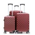 Reisekoffer Koffer 3 tlg Hartschale Trolley Set Kofferset Handgepäck Gepäck Reisetasche ABS-07