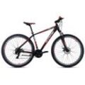 Mountainbike Hardtail 29'' Morzine schwarz-rot 53 cm