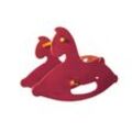 Schaukelpferd aus Holz (rot solid) / rocking horse