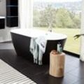 Freistehende Badewanne codo - 170 x 80 cm Schwarz Badewanne Acrylwanne Wannen Duschen - Home Deluxe