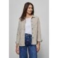 Jeansjacke STREET ONE Gr. 34, beige (smooth beige washed), Damen, Web, 98% Baumwolle, 2% Elasthan, unifarben, Jacken, aus Baumwolle mit Stretchanteil