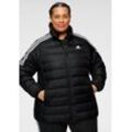 Steppjacke ADIDAS SPORTSWEAR "Große Größen", Damen, Gr. 44/46, schwarz, Obermaterial: 100% Polyester;Futter: 100% Polyester;Wattierung: 100% Polyester, unifarben, casual, normal, Langarm, Jacken, Wasserabweisendes Finish schützt bei leichtem Regen und Schnee