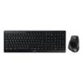 CHERRY STREAM DESKTOP COMFORT Tastatur-Maus-Set kabellos schwarz