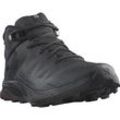 Wanderschuh SALOMON "OUTRISE MID GORE-TEX", Gr. 44, schwarz, Textil, sportlich, Schuhe, wasserdicht