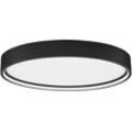 LED Deckenleuchte NOVA LUCE "OLAF" Lampen Gr. Ø 45,00cm H: 5cm, schwarz