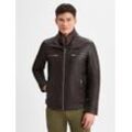 Andrew James Lederjacke Herren, schoko