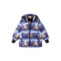 reima Winterjacke Kinder gemustert, blau