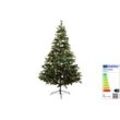 Premium Kunst Weihnachtsbaum 210 cm grün mit 290 LEDs warmweiß