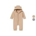 lupilu® Baby-Fleece-Overall, Kapuze mit Öhrchen-Applikation