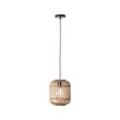 BRILLIANT Lampe Woodrow Pendelleuchte 1flg hellbraun 1x A60, E27, 60W, g.f. Normallampen n. ent. Kabel kürzbar Für LED-Leuchtmittel geeignet