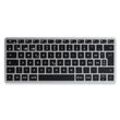 Satechi Slim X1 Bluetooth® Tastatur Schweiz, QWERTZ Anthrazit Multimediatasten, Beleuchtet