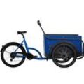 BBF eCargorider 3.1 Royal Lastenrad 26/24 Zoll Elektro Lastenfahrrad Cargo Bike Damen Herren Cargo Cycle bis 132 kg Zuladung blau