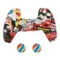 2 x Schutzhülle für Playstation 5 DualSense Controller Skin Silikon Schutz Motiv