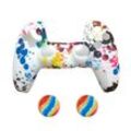 2 x Schutzhülle für Playstation 5 DualSense Controller Skin Silikon Schutz Motiv