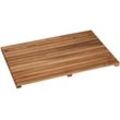 Duschmatte WENKO "Modell Indoor & Outdoor", braun, H:2,5mm, Holz, Badematten, Duschrost aus Akazienholz, stabil, rutschhemmende Unterseite