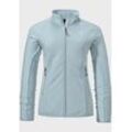 Fleecejacke SCHÖFFEL "Hiking Fleece Jk Style Cascata WMS" Gr. 40, blau (8075, blau) Damen Jacken