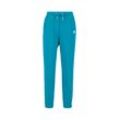 Jogginghose ALPHA INDUSTRIES "Alpha Industries Women - Jogger Basic Small Logo Wmn" Gr. M, Normalgrößen, blau (blau lagoon) Damen, Hosen