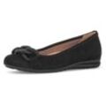 Ballerina GABOR "FLORENZ" Gr. 40, schwarz Damen Schuhe Keilabsatz, Bequemschuh, Slipper, Businessschuh in Weite G (=weit)