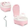 Swanew - Töpfchen Kinder Toilettensitz, Toilettentrainer faltbar, Kindertoilette Toilettentraining für Kleinkinder von 0-6 Jahr (Rosa)