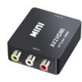 Mini av rca cvbs zu hdmi Video Audio Konverter Adapter Unterstützung 720 1080P für Kamera, Xbox 360, PS1, PS2, wii, N64, dvd Player, vhs