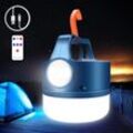 Usb- oder Solar-wiederaufladbare LED-Laterne, Campinglampe, 2400 mAh, Taschenlampenlampe, 5 Modi, wasserdicht, tragbar, zum Aufhängen für Camping,