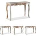 The Living Store Konsolentisch mit 3 Schubladen Massivholz 110x40x76 cm - Beistelltische