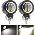 20 w LED-Nebelscheinwerfer, Offroad-Angel-Eye-Tagfahrlicht, wasserdichte LED-Arbeitslampe für lkw, suv, atv, Motorrad, Traktor, Boot