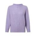 Opus Strickpullover mit Mohair-Anteil Damen Wolle, flieder