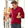 Poloshirt CLASSIC "Langarm-Poloshirt", Herren, Gr. 60/62, rot (dunkelrot), 62% Baumwolle, 38% Polyester, unifarben, ohne Ausschnitt, Langarm, Shirts