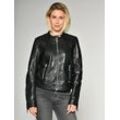 Maze Lederjacke Damen, schwarz