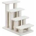 Goplus - Tiertreppe Beige, Haustiertreppe Katzentreppe Hundetreppe Kletterbaum Katzenkratzbaum Spielbaum, Treppe für Katze