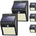 Memkey - 5er-Pack】Solarlampe für den Außenbereich, 3 Modi, Außenlampe, Bewegungsmelder, 100 LEDs, wasserdichte Solarleuchte, Außenbeleuchtung,