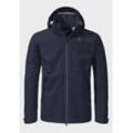 Outdoorjacke SCHÖFFEL "Jacket Easy XT M", Herren, Gr. 48, blau (8820, blau), Oberstoff: 100% Polyester; (Membran: Polyurethan); Futter: 100% Polyester, sportlich, regular fit, hoch geschlossener Ausschnitt, Langarm, Jacken