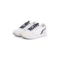 Sneaker TOMMY HILFIGER "NEW RUNNER EVA MIX FLAG", Herren, Gr. 41, weiß, Veloursleder, Textil, Lederimitat, sportlich, Schuhe, Freizeitschuh, Halbschuh, Schnürschuh mit gepolstertem Schaftrand