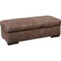 Hocker EXXPO - SOFA FASHION "Salerno Bankhocker, bequem und komfortabel", braun, B:140cm H:46cm T:67cm, Hybrid Lederfaserstoff (Grundgewebe 41% Lederfaser, 39% Polyester, 20% Baumwolle) 100%PU, NaturLeder, Primabelle-Microfaser (100% Polyester), Luxus-Microfaser (100% Polyester), Luxus-Kunstleder, Hocker, Polsterhocker