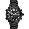 Chronograph SKECHERS "AGNEW", schwarz, Armbanduhren, Herren, Quarzuhr, Armbanduhr, Herrenuhr, digital, Metallarmband, Datum