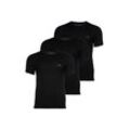 T-Shirt HUGO "T-Shirt T-SHIRT RN TRIPLET P 10217251 01 3er Pack" Gr. L, schwarz (991), Herren, Obermaterial: 100% Baumwolle CO., Shirts