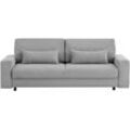 Schlafsofa "Imoga, Polster mit Schlaffunktion, 3-Sitzer Sofa, Couch mit Bettkasten", grau (hellgrau), B:250cm H:90cm T:108cm, LEGER HOME BY LENA GERCKE, Sofas, in modernen Farben und Stoffen, Bettfunktion, Liegefläche: 200x150 cm