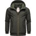 Winterjacke RAGWEAR "Stewie" Gr. M (50), grün (olivgrün), Herren, Obermaterial: 100% Polyester, Futter: Wattierung: Jacken wasserdichte Herren Outdoorjacke mit großer Kapuze